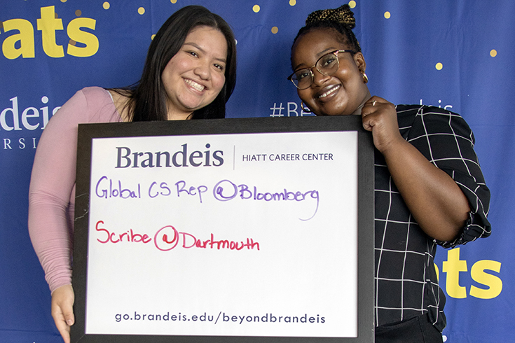 Liliana Pérez Díaz (left) and Ann Angrand (right) who will be a Glocal CS Rep at Bloomberg and Scribe at Dartmouth respectively.