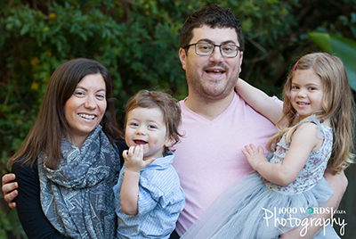 Elan and Jackie Burman with their children