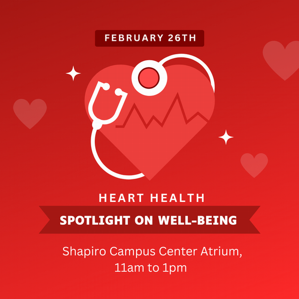 heart health event 2/26 11am to 2pm SCC, image of heart