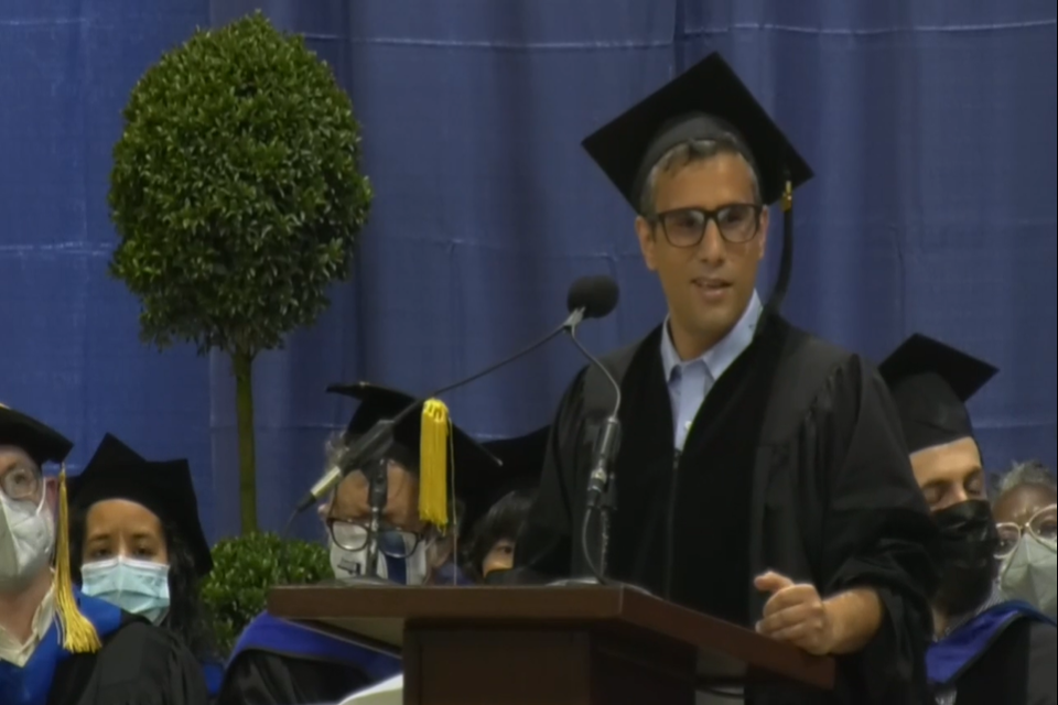 Humanities Diploma Ceremony from the back of the room