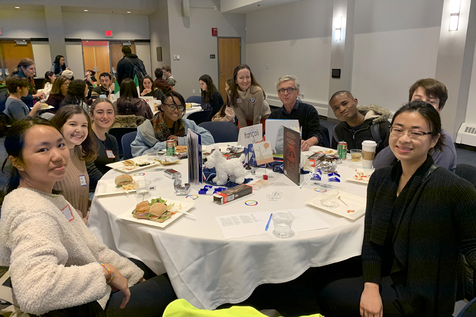 image of French speakers at the Mega Language Lunch 2019