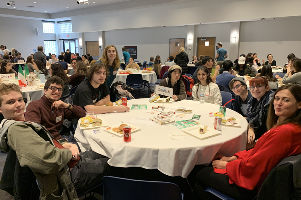 photo of German-speakers at the 2019 Mega Language Lunch
