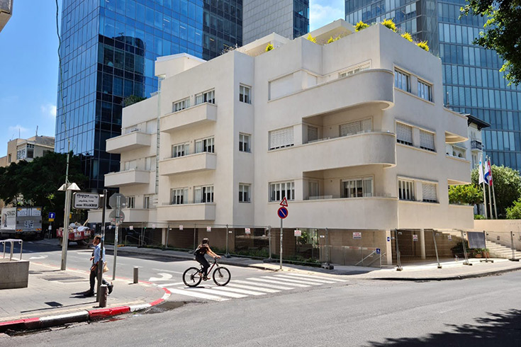 Bauhaus building in Tel Aviv