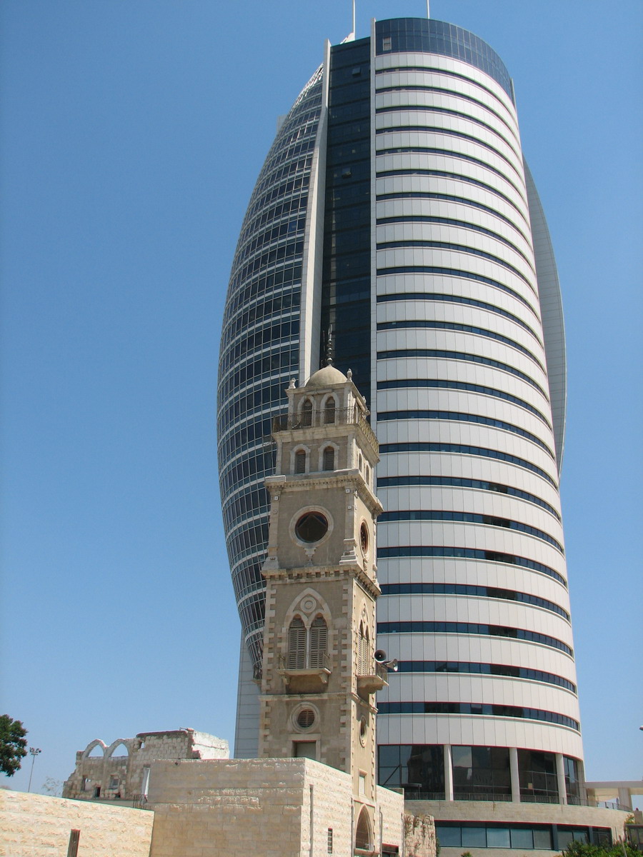 Sail Tower And Great Mosque, Haifa,Israel