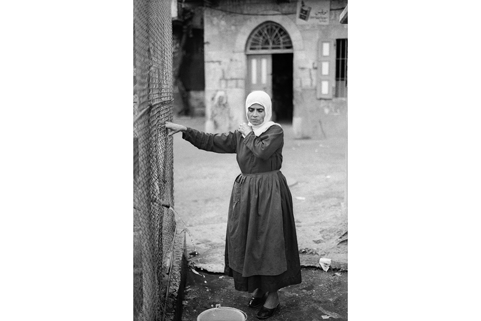 Girl standing in the street