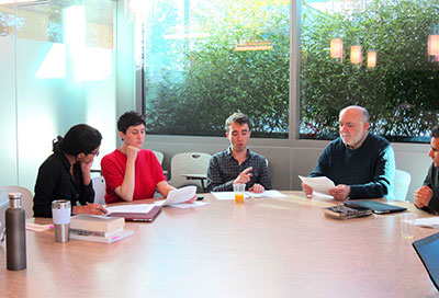 David Ellenson's class around the seminar table