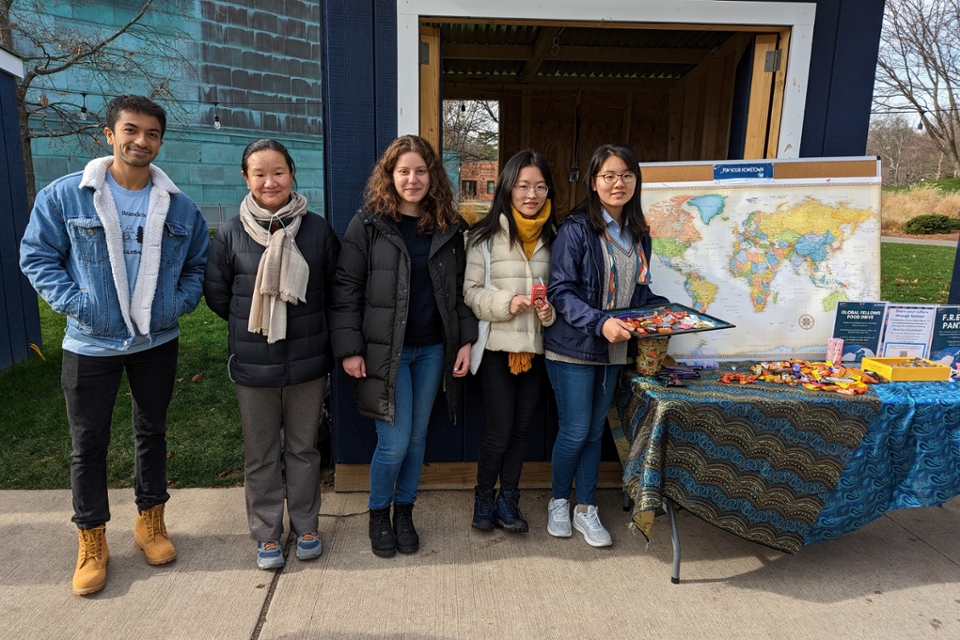 Students at Candy Tasting Event 