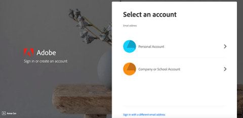 Adobe Creative Cloud select company or school