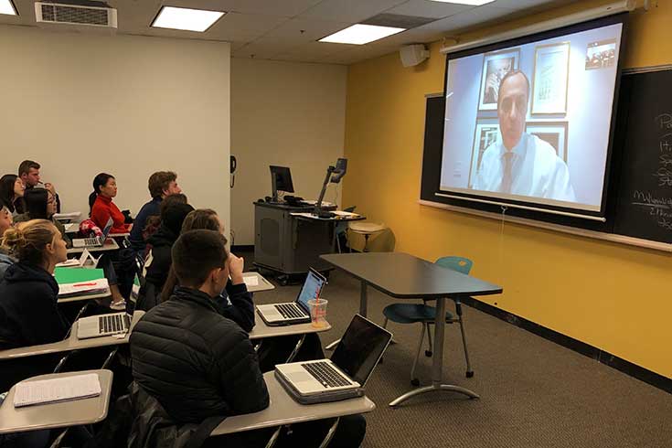 Classroom using Zoom session