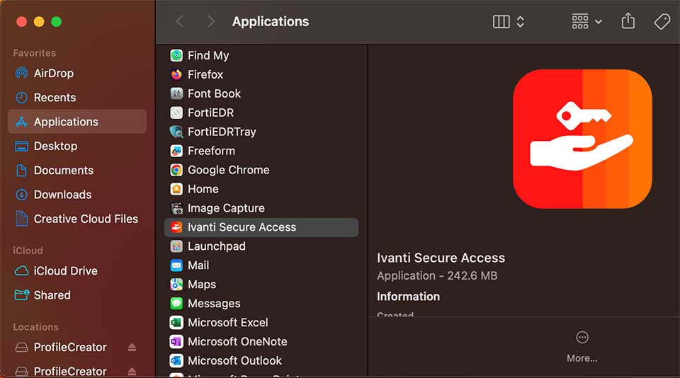 Ivanti on Mac