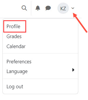 Image of the link to students' moodle profiles