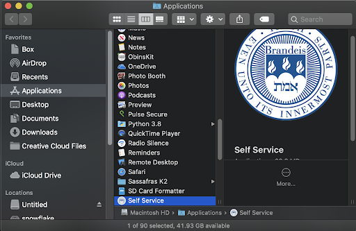 self service application