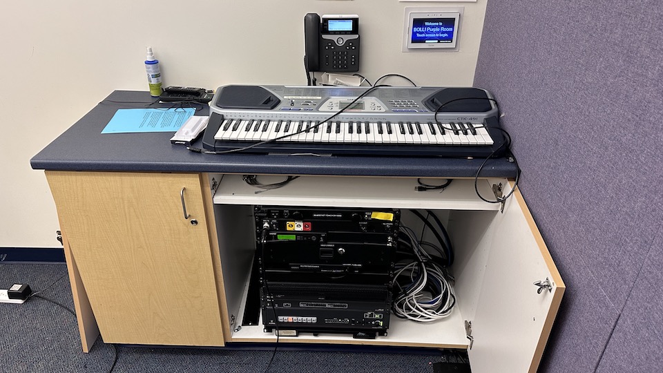 BOLLI Purple room AV cabinet