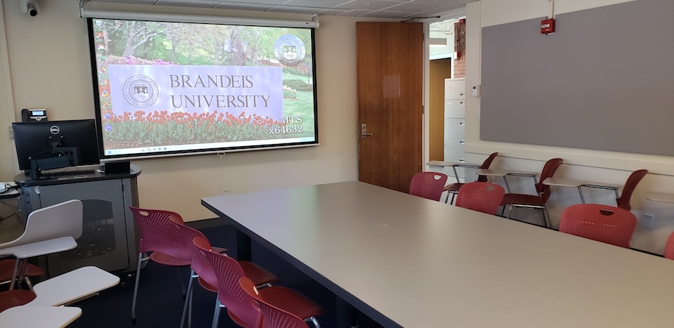 Brown 115 front of classroom