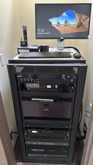 Epstein Liberman-Miller Lecture Hall AV Rack