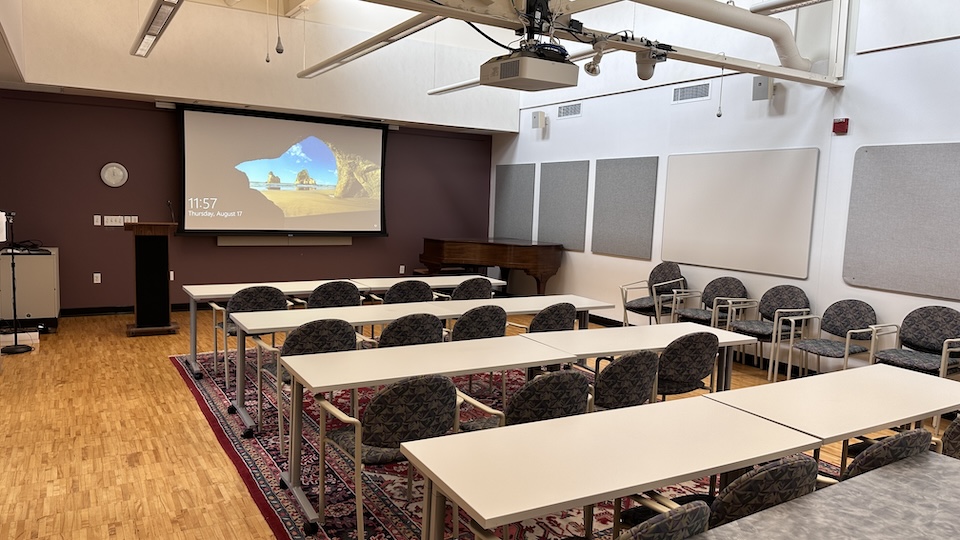 Epstein Liberman-Miller Lecture Hall front of room