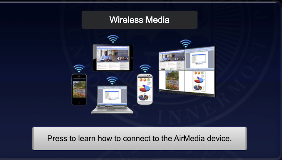 Extron Sharelink wireless sharing instructions