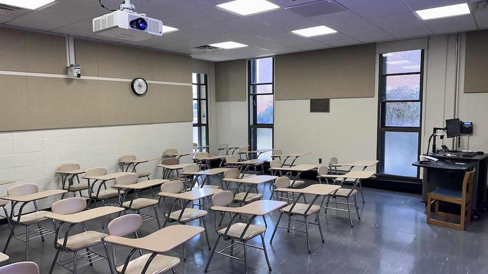 Goldsmith 117 back of classroom