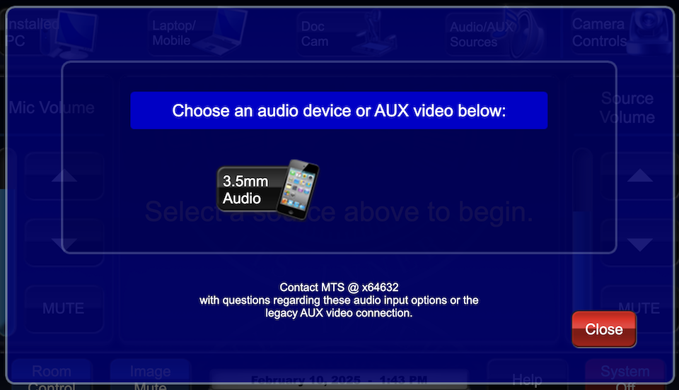 aux video inputs page