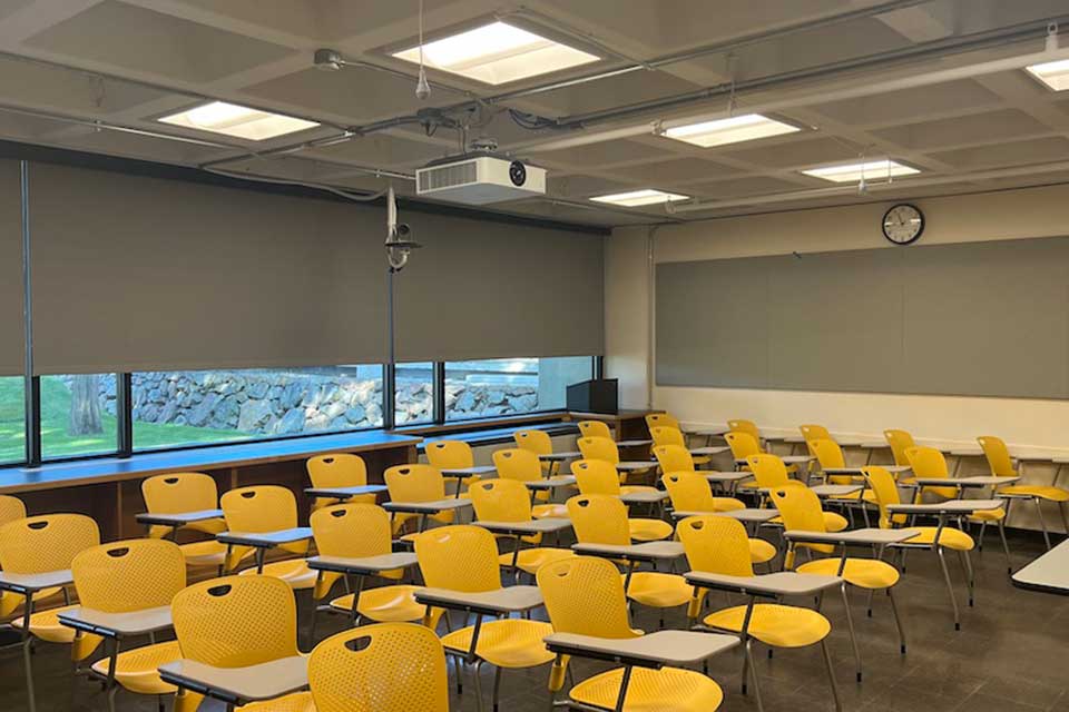 Lown 201 back of classroom