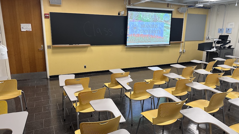 Lown 203 front of classroom