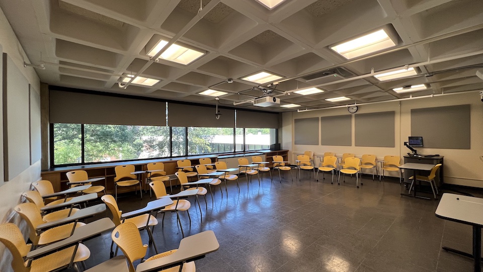 Lown 301 back of classroom