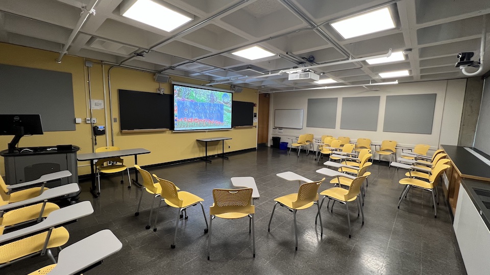 Lown 301 front of classroom