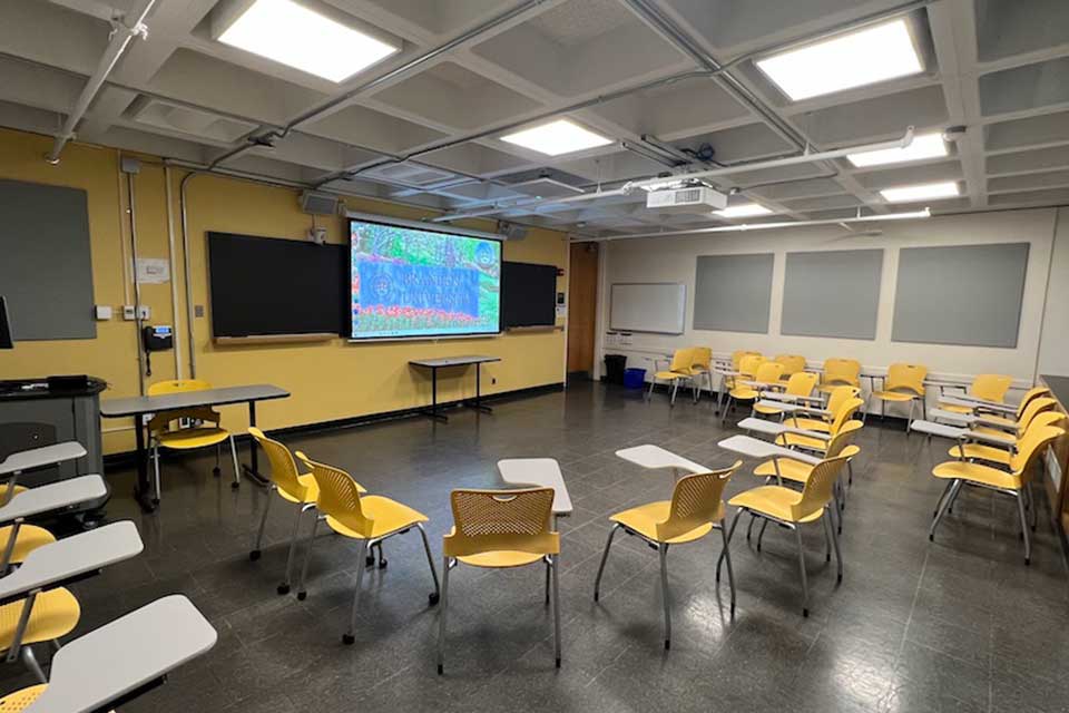 Lown 301 front of classroom