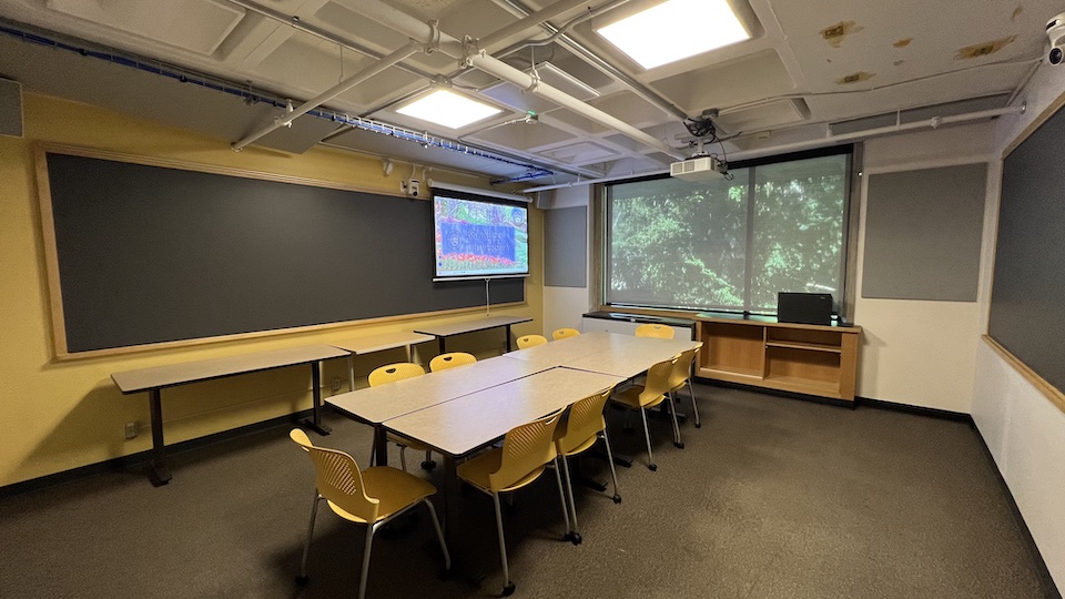 Lown 302 front of classroom