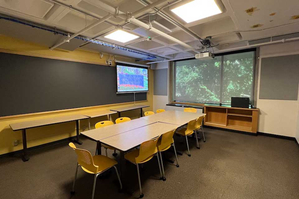 Lown 302 front of classroom