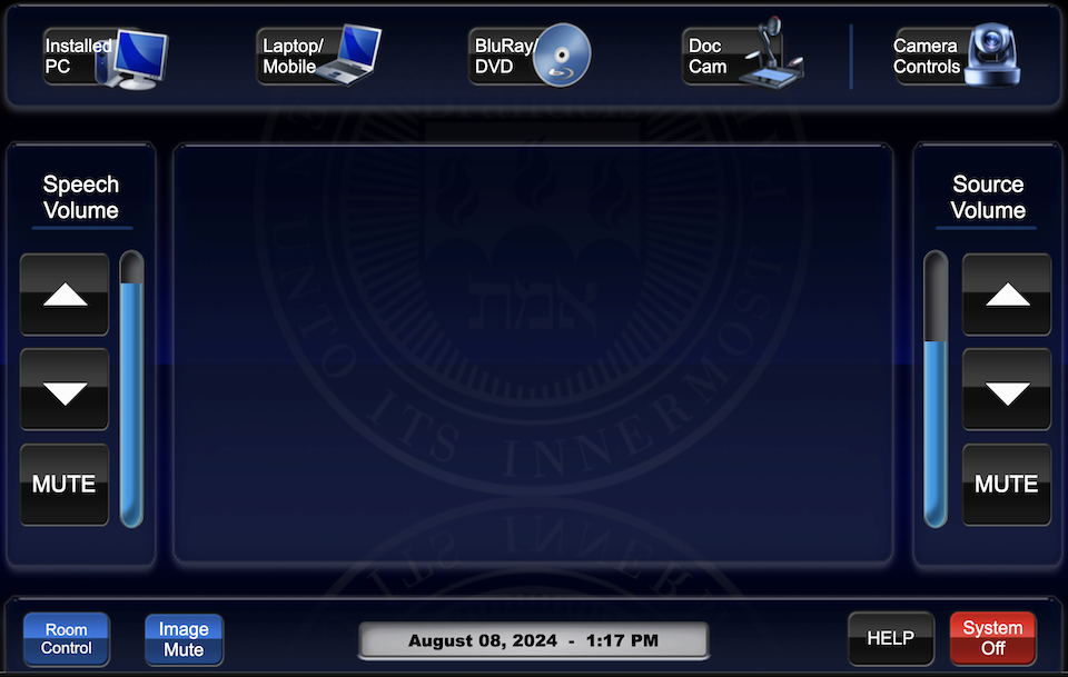 touch panel main page