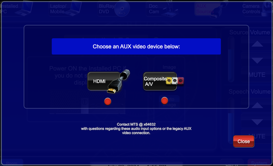 aux video inputs page