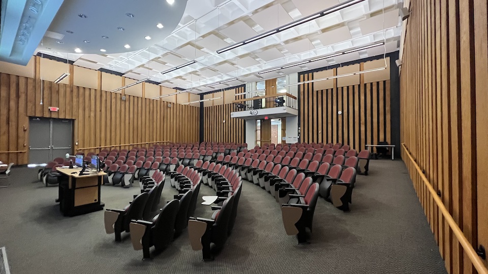 Olin-Sang 101 back of classroom