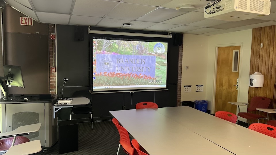 Olin-Sang 104 front of classroom