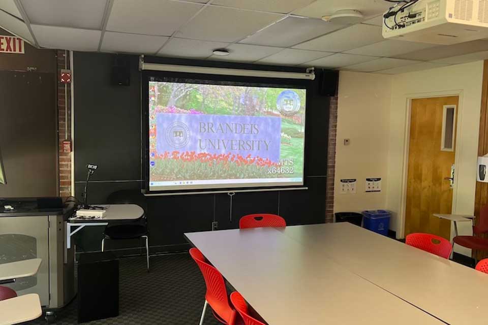 Olin-Sang 104 front of classroom