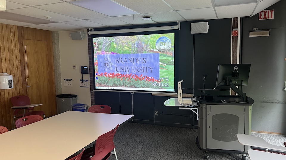 Olin-Sang 112 front of classroom