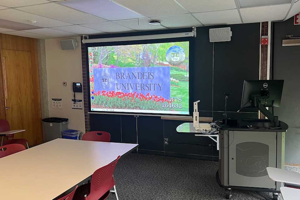 Olin-Sang 112 front of classroom