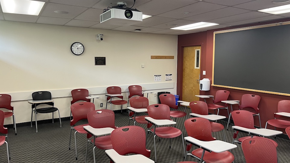 Olin-Sang 201 back of classroom