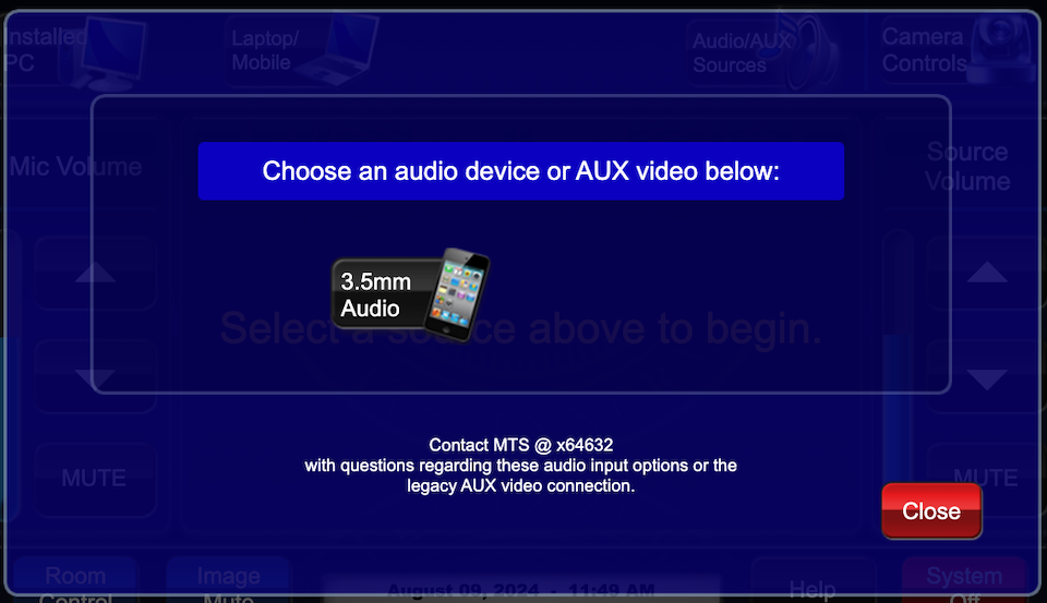 aux video inputs page
