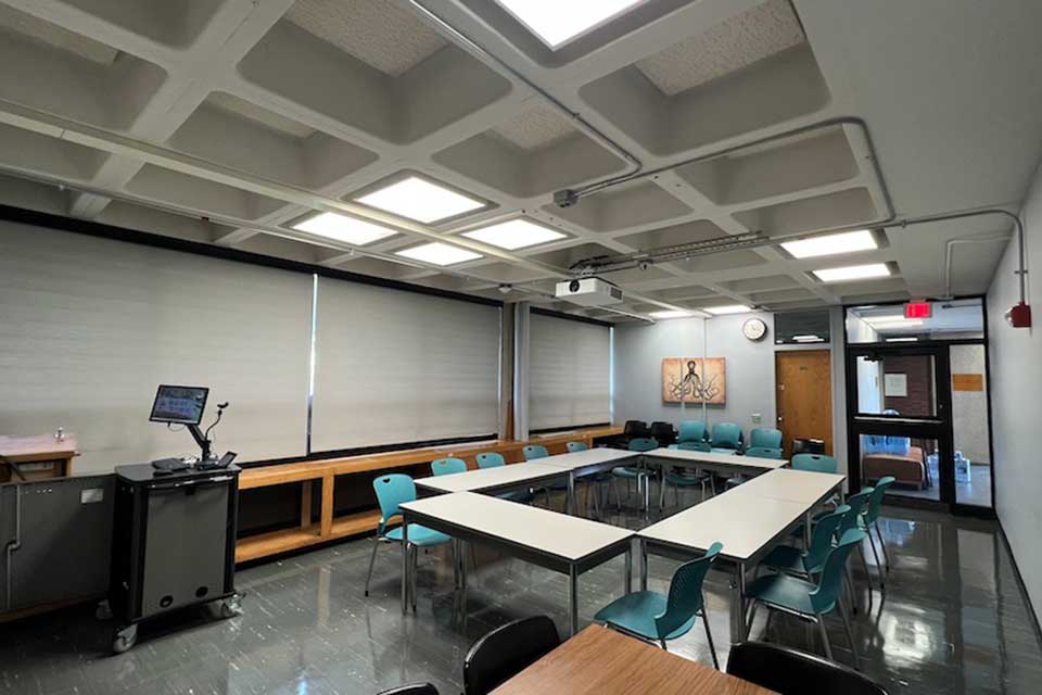 back of classroom