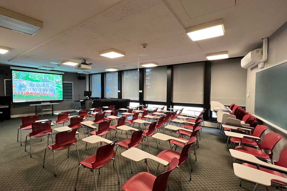 front of classroom