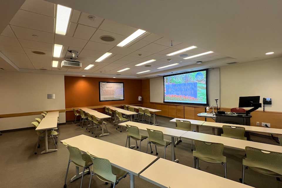 Shapiro Science Center GL14 front of classroom