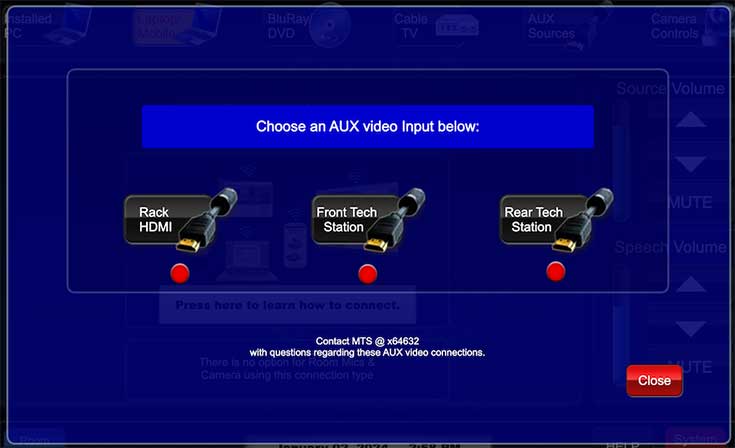 aux video inputs page