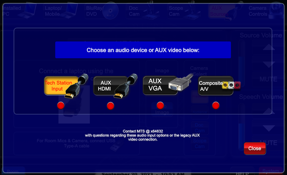 aux video inputs page