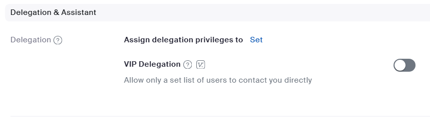 Assign delegations privileges
