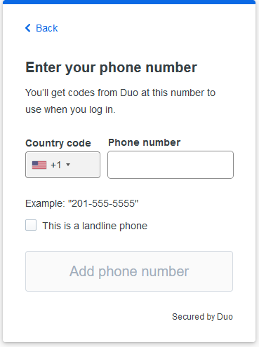 this image is of duo setup for landline step 2.