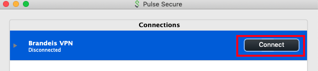 Connect to Pulse Secure on Mac