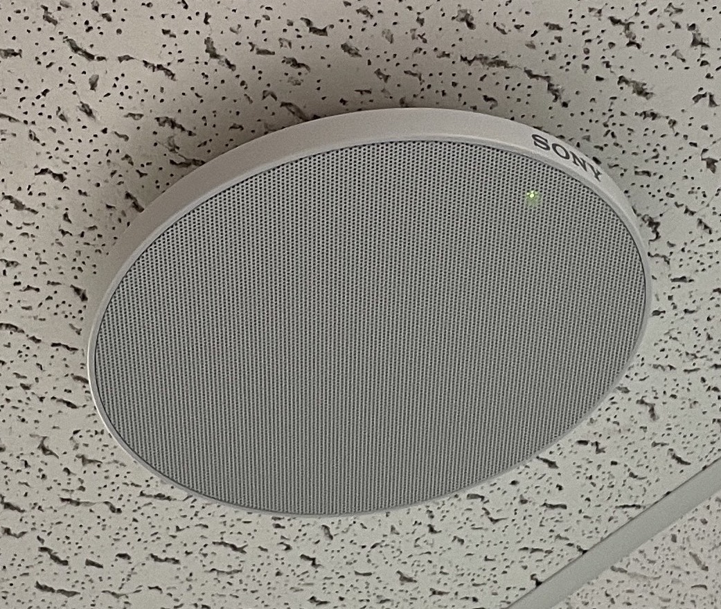 HyFlex classroom microphone in ceiling puck style