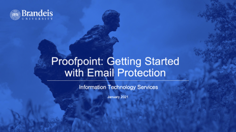 Image of Proofpoint Getting Started presentation