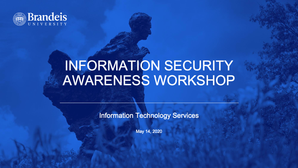 Image of May 14 2020 Security Awareness Webinar